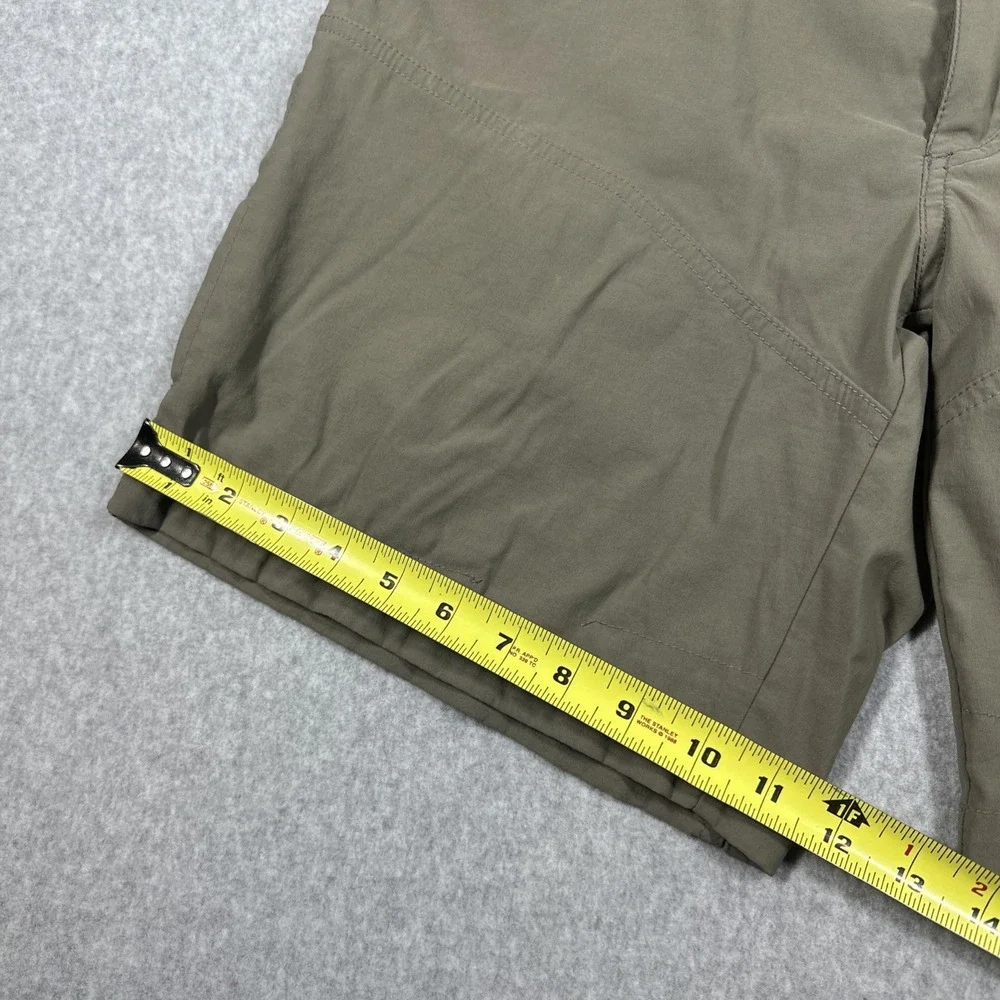 Kuhl Radikl Cargo Hiking Shorts Size 36x8 Khaki Nylon Outudoor Trails Gorpcore